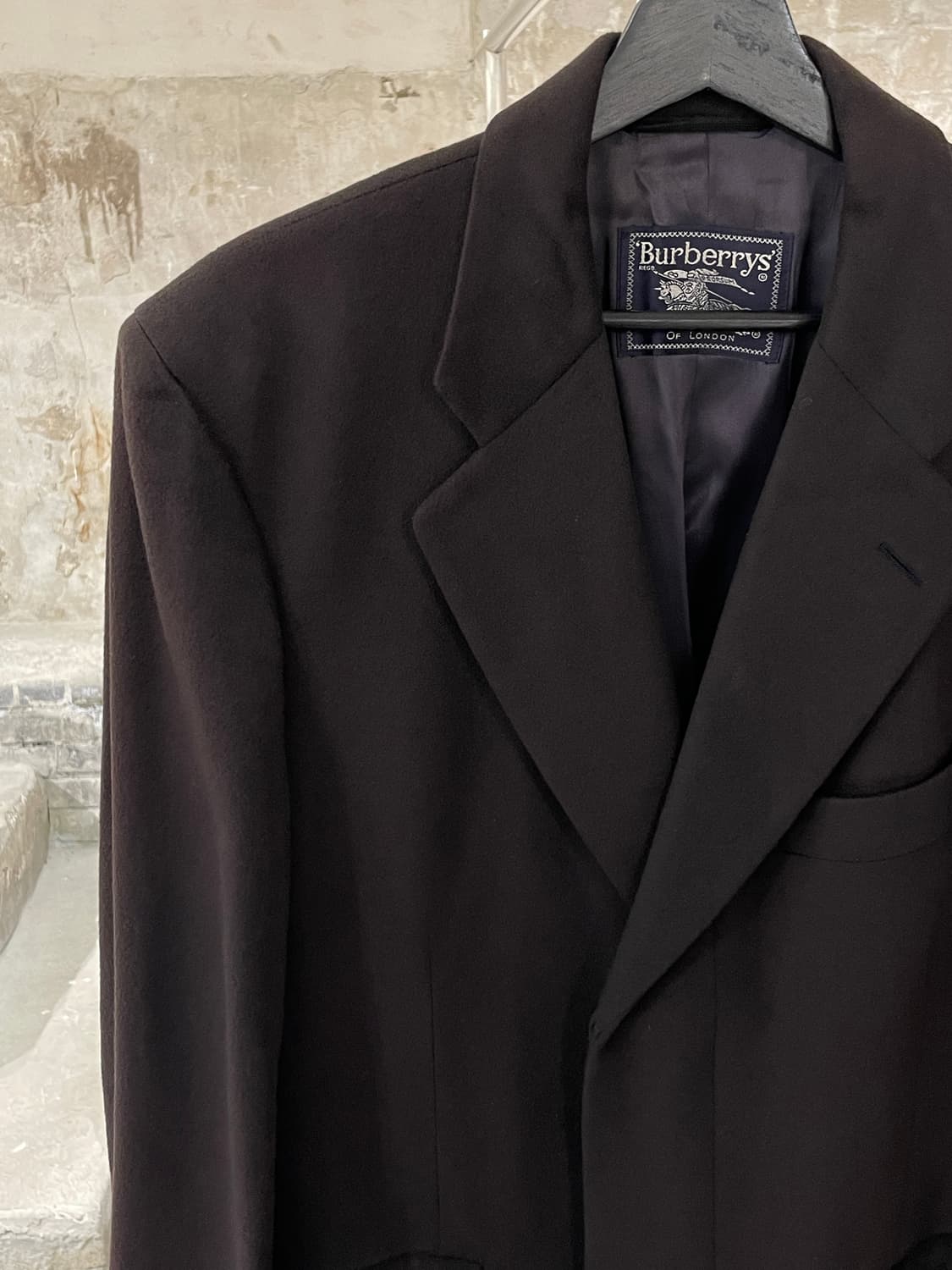 버버리 다크 버건디 클래식 캐시미어 코트 상품이미지2