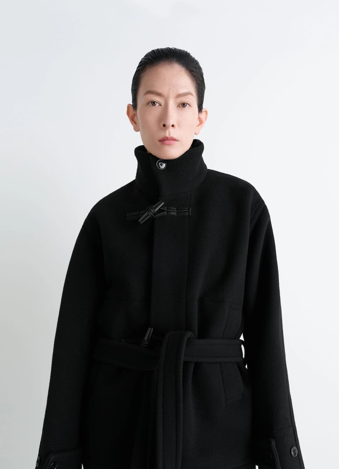 [32,34]르메르 25fw 숏 더플 코트/블랙 상품이미지1