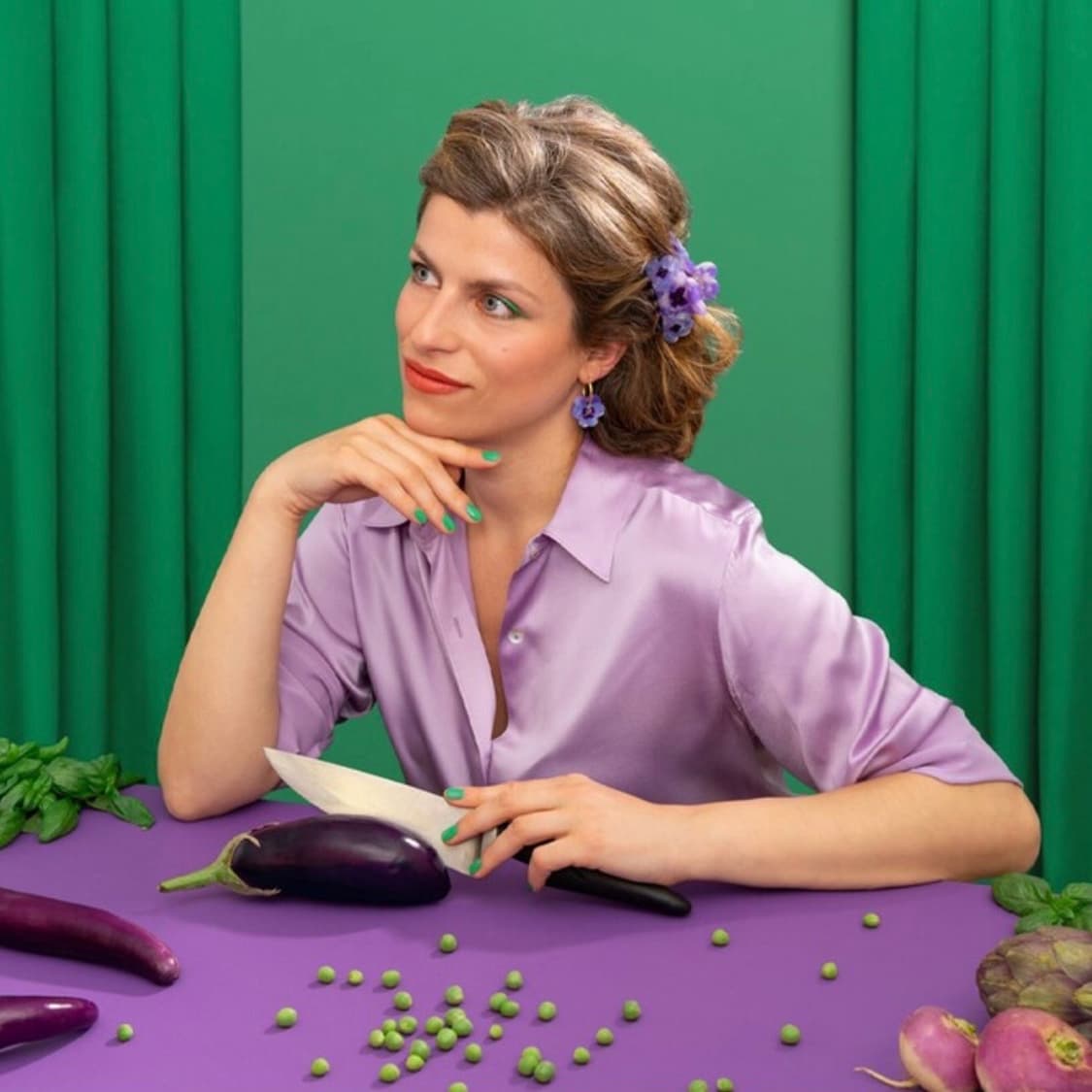 쿠쿠수제뜨 빅 퍼플 팬시 헤어집게핀 (새상품/제니 집게핀과 같은 브랜드) 상품이미지6