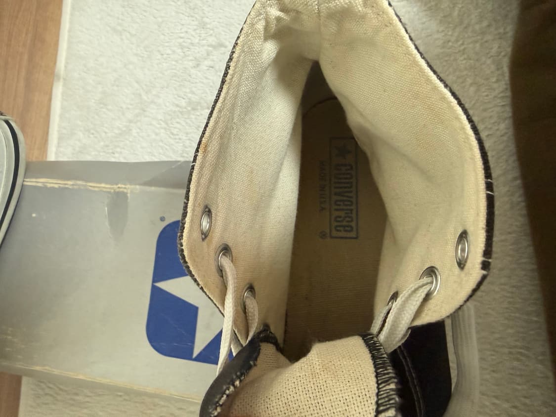 80s 빈티지 컨버스 블랙컬러 (9.5/275) 상품이미지4