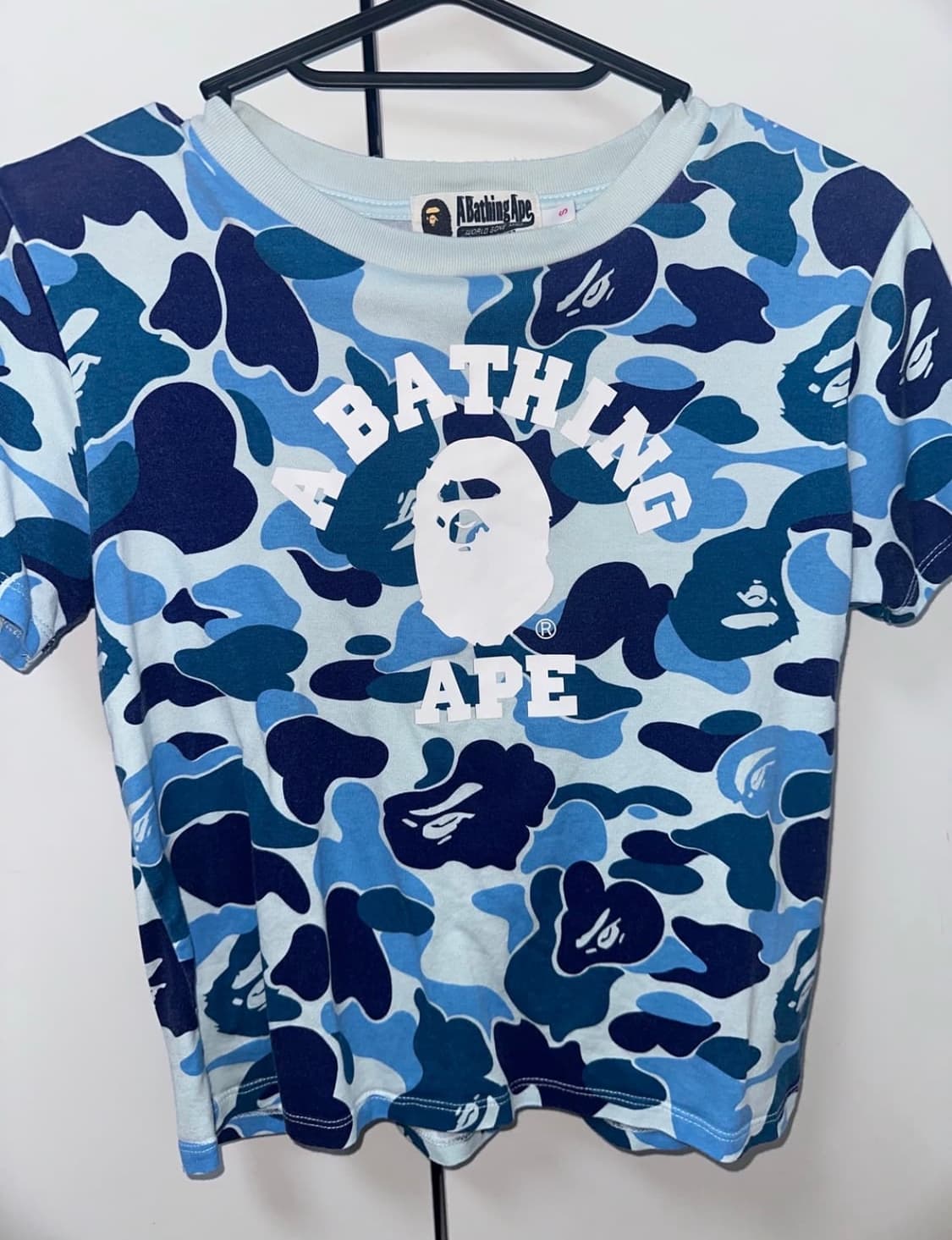 베이프 ABC우먼 블루카모 반팔티 상품이미지1