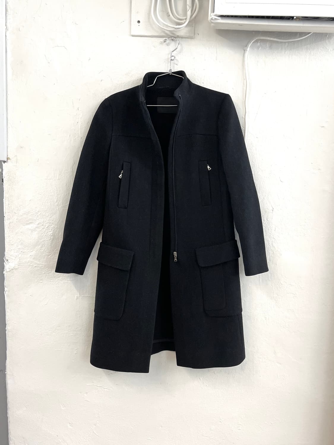 프라다 하이넥 울 코트 상품이미지3