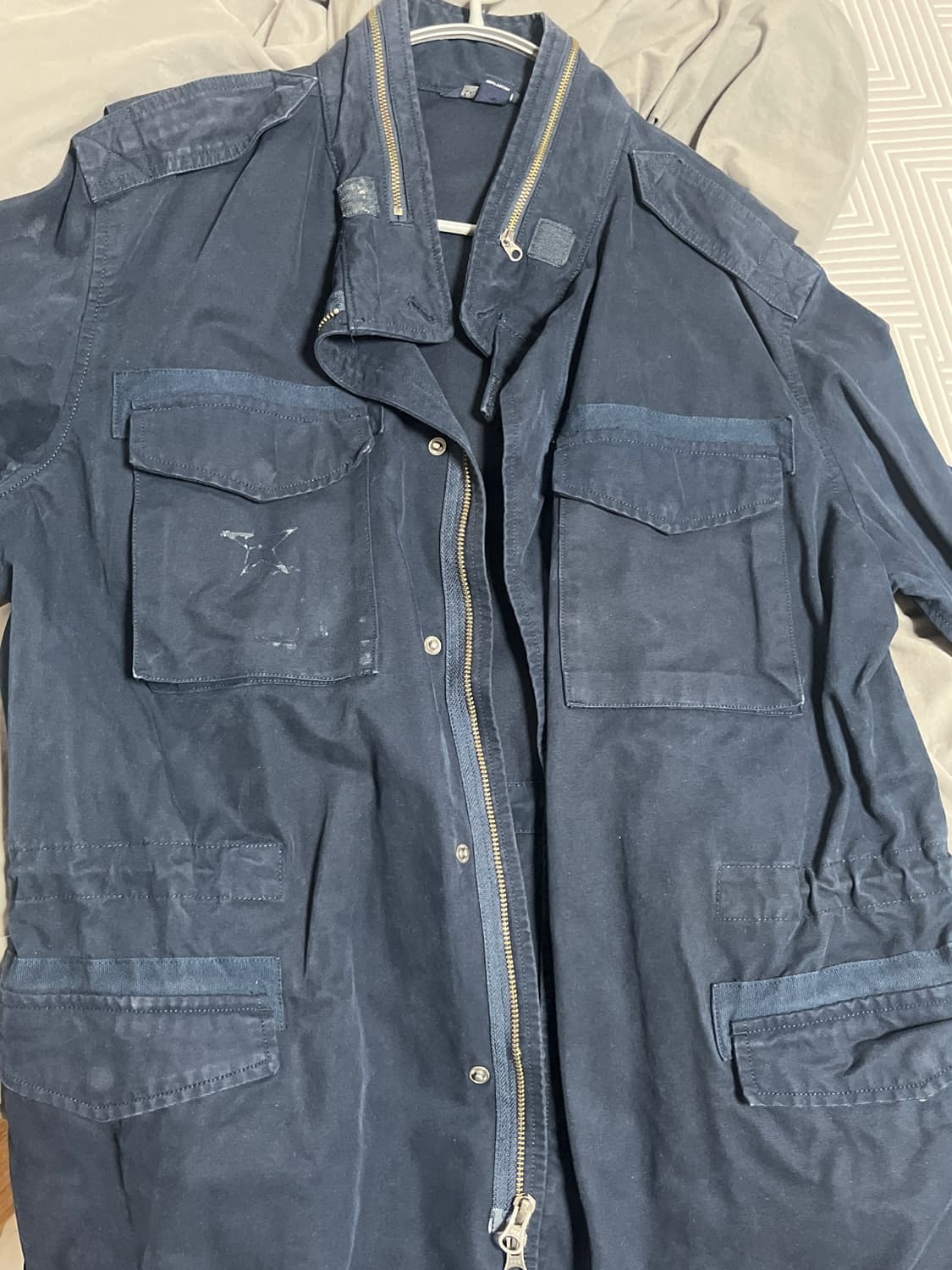 LANDS END 네이비 야상자켓 L 상품이미지2