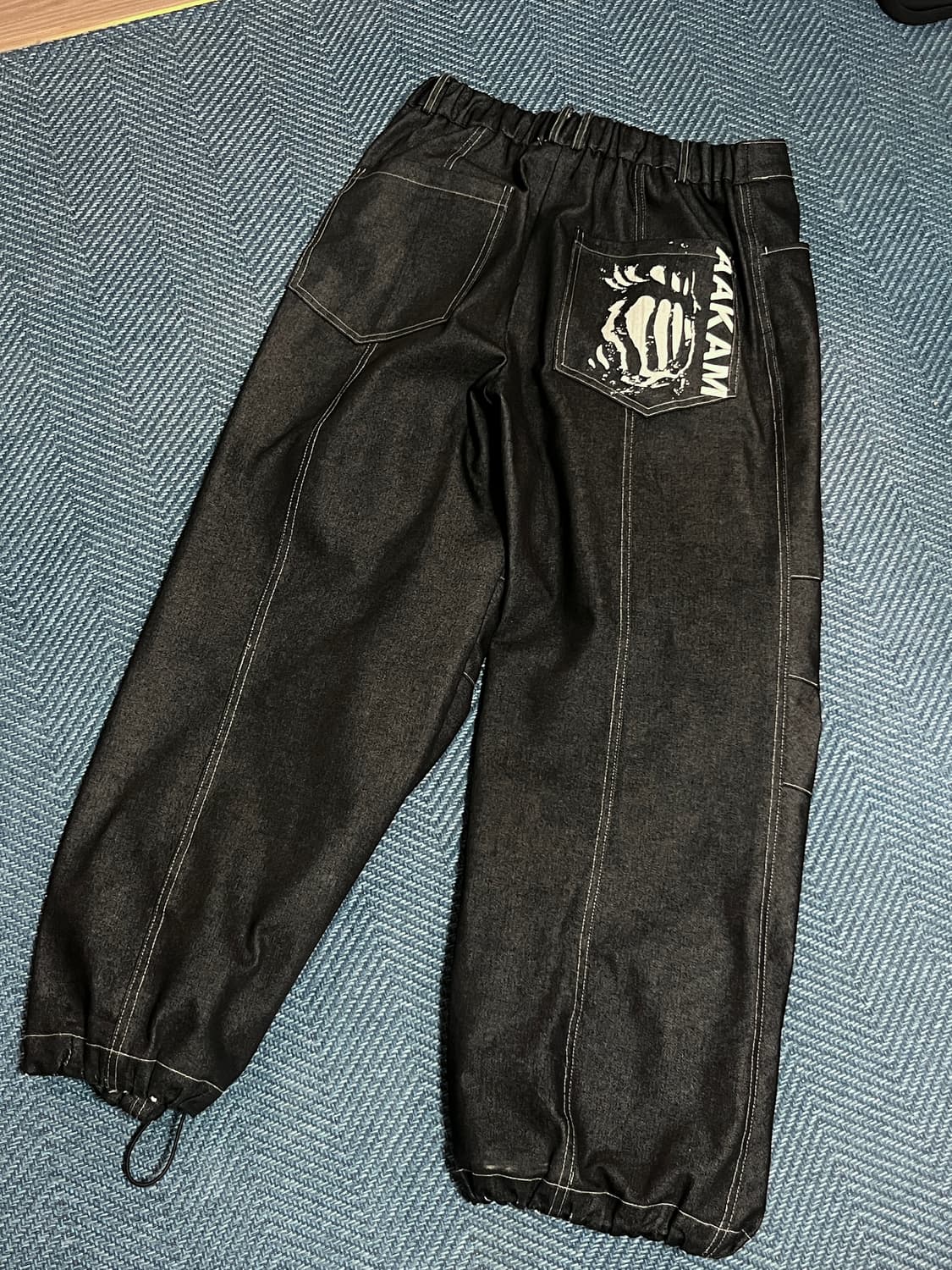 [2] 아캄 AAKAM 핀턱 데님 팬츠 상품이미지2