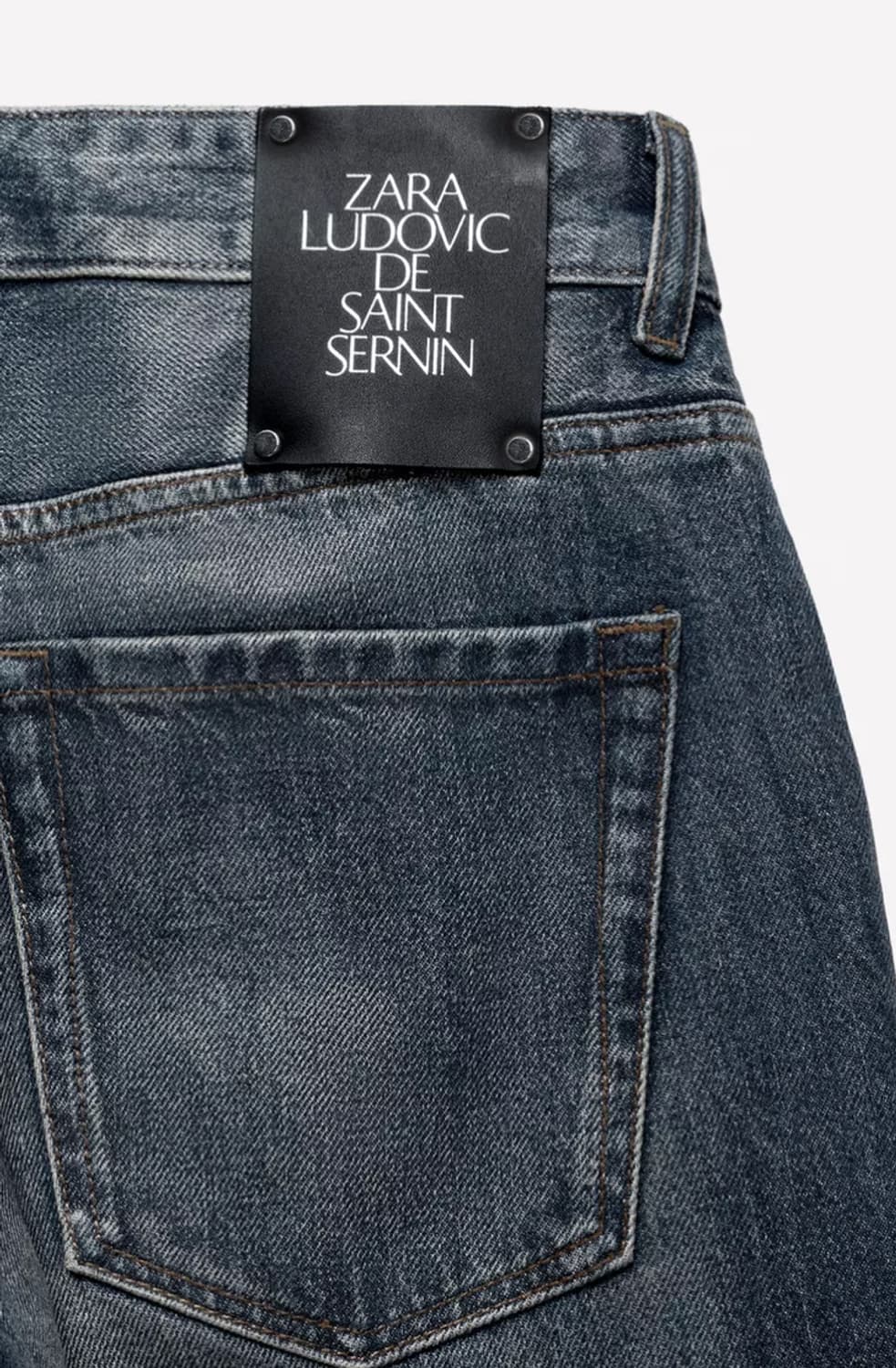 Ludovic de Saint Sernin 슬림 스키니 코팅진 데님팬츠 상품이미지3