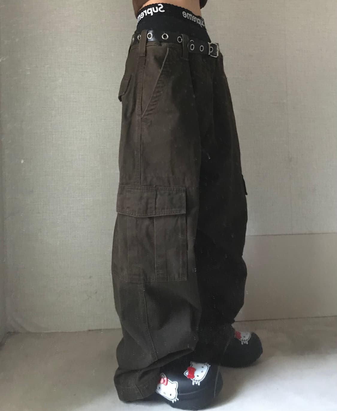 리바이스 브라운 와이드 카고팬츠 상품이미지4