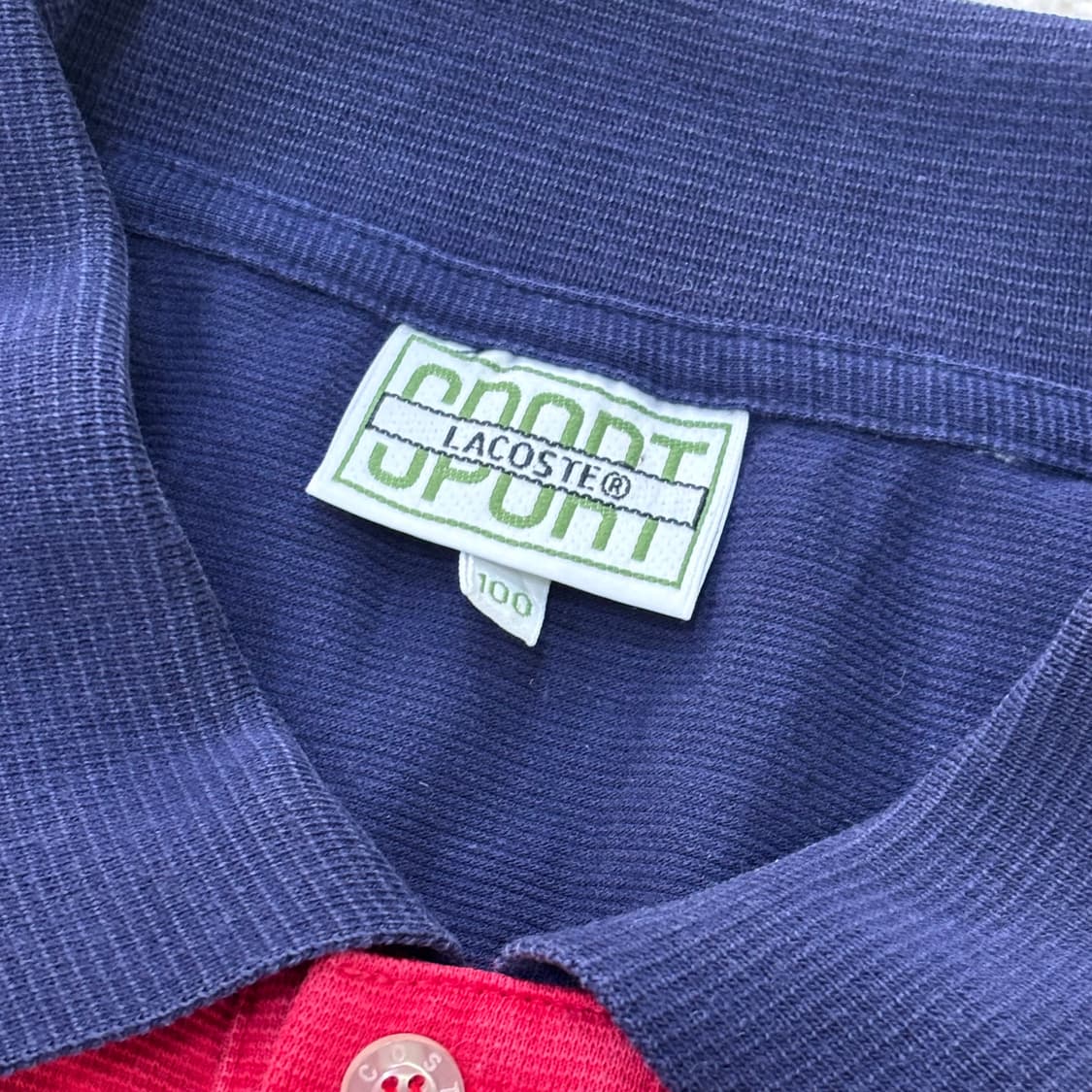 100 라코스테 빈티지 배색 긴팔 티셔츠 0304E 상품이미지3