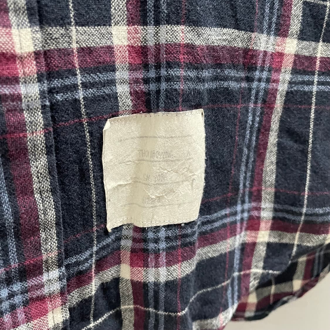 톰브라운/ 블랙 체크 셔츠/ 3 상품이미지8