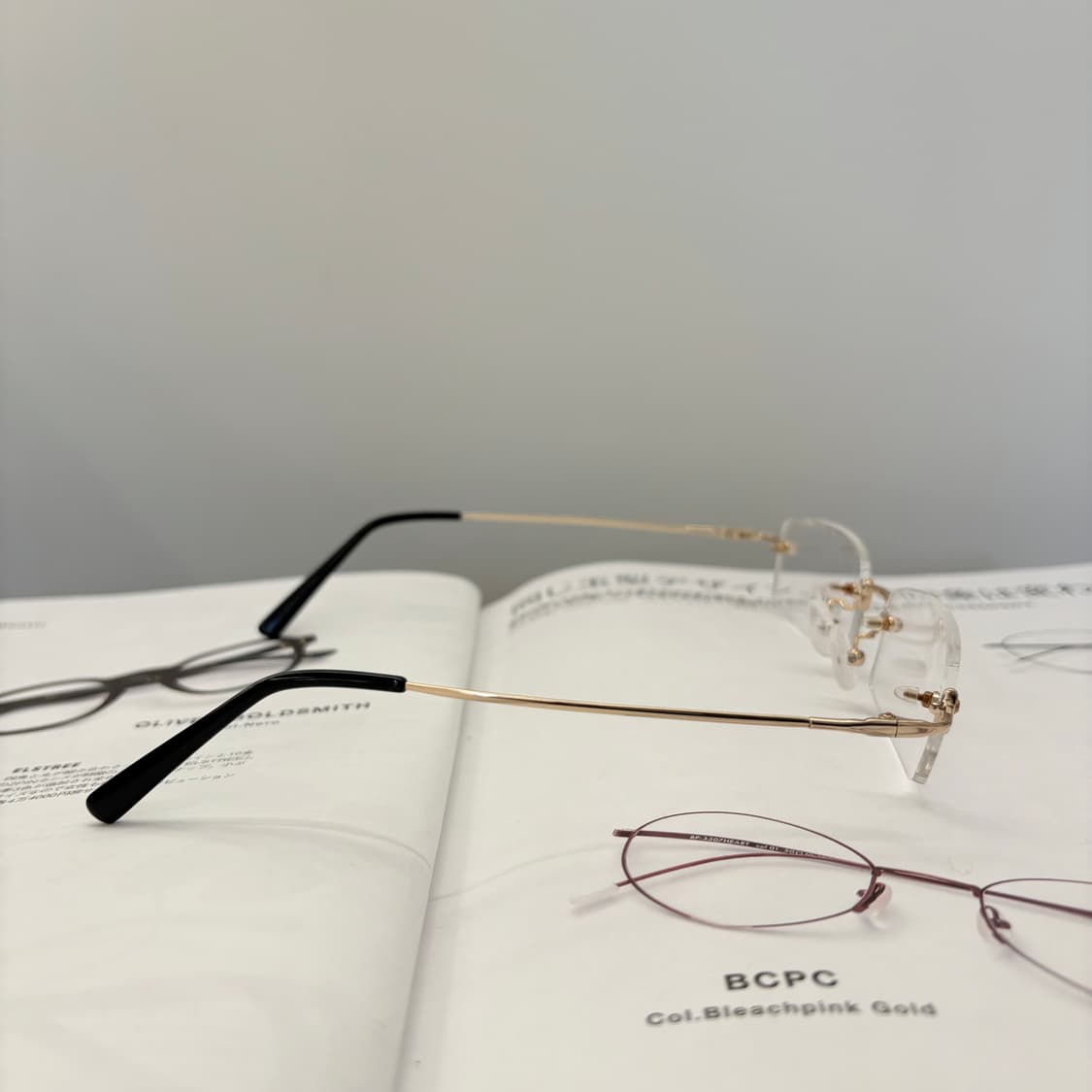 CTE 티타늄 골드 무테 빈티지안경 상품이미지4