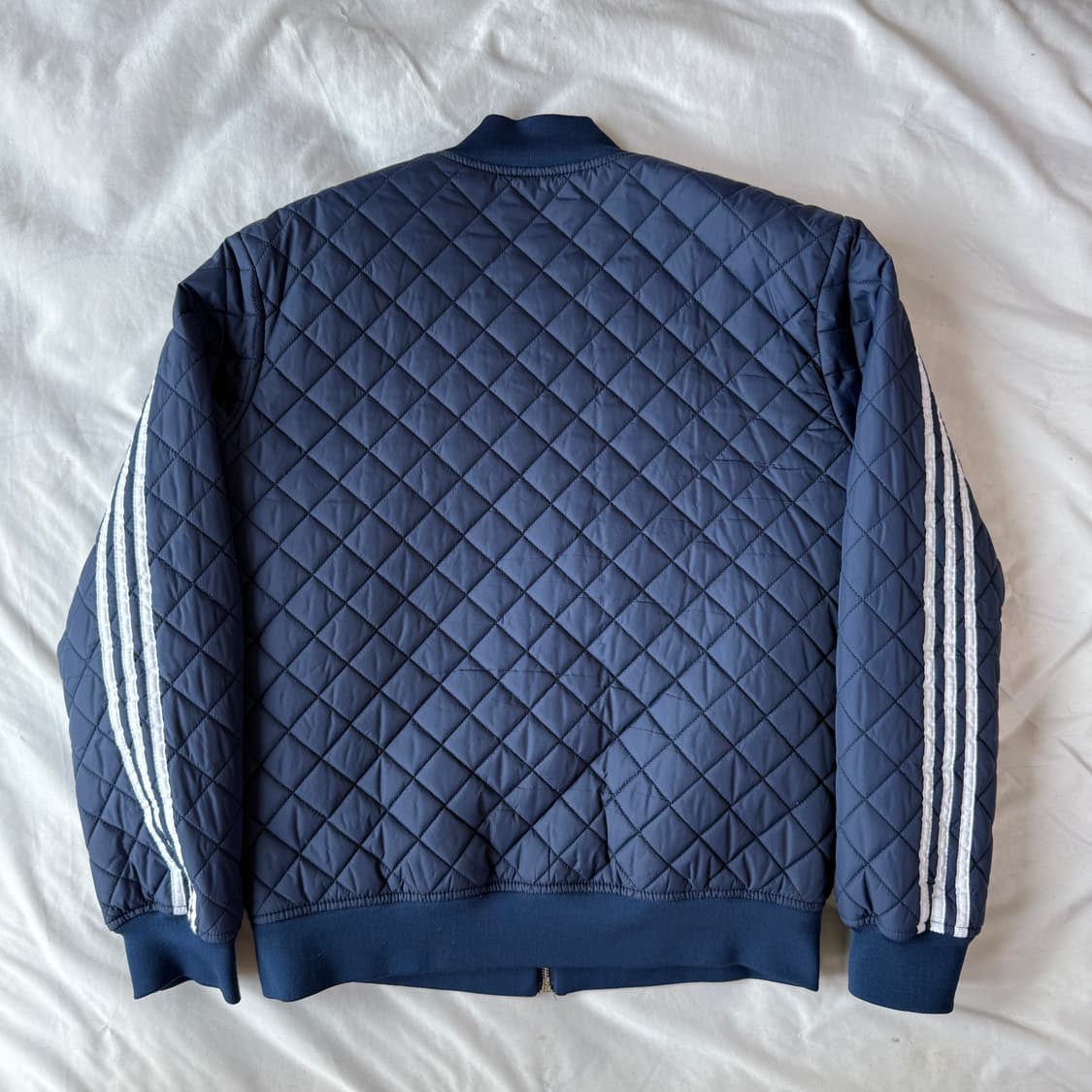 2+1) 아디다스 퀼팅 자켓 네이비 삼선 M-L 상품이미지3