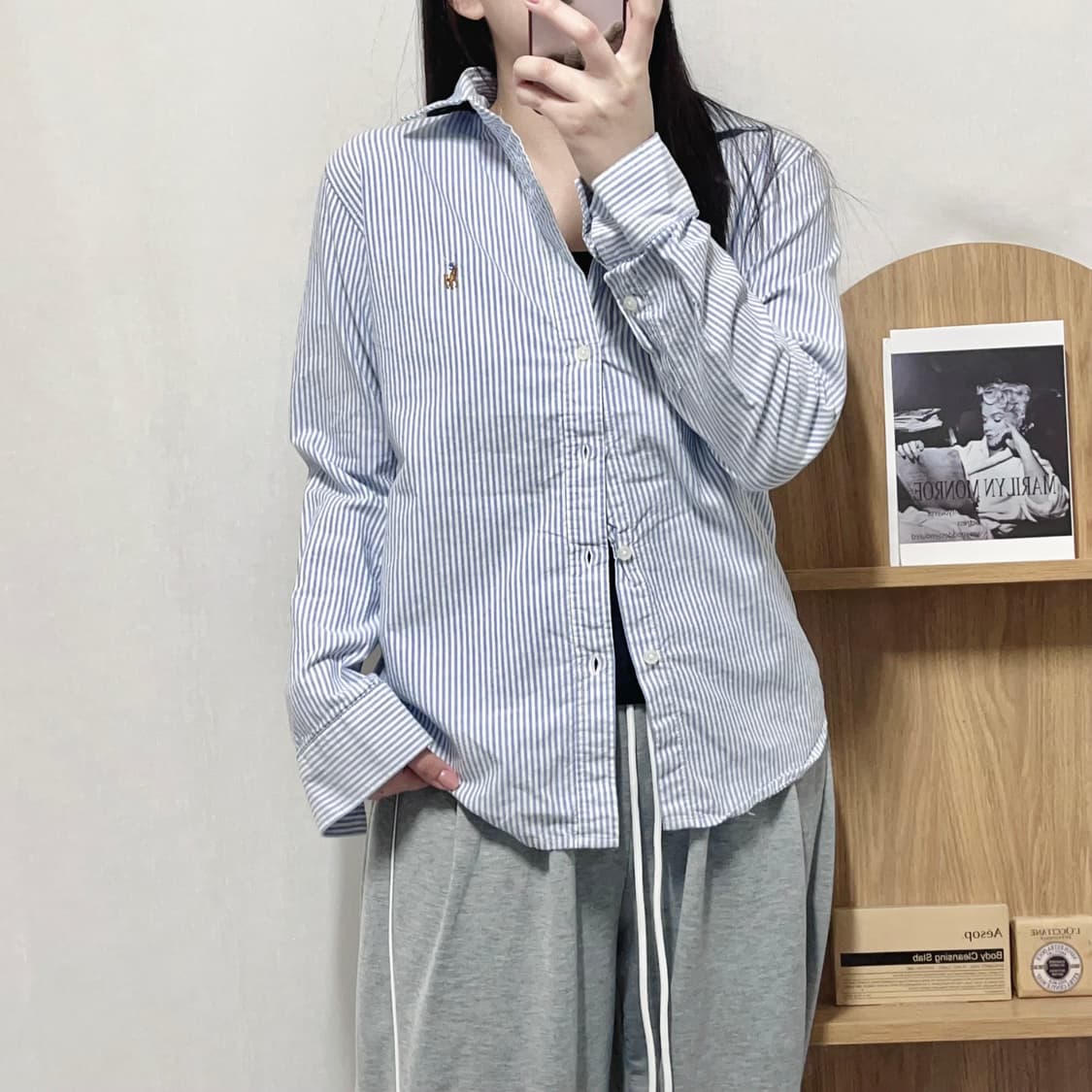 [정품] 폴로 블루 / 멀티포니 스트라이프 셔츠 [ S ] 상품이미지1