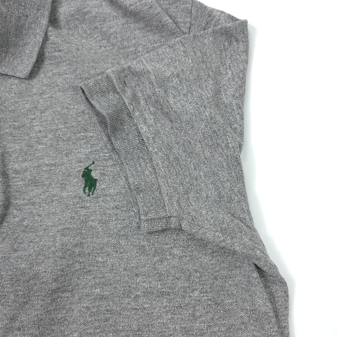 폴로 랄프로렌 코튼 반팔 카라티셔츠 그레이 (S) 상품이미지3