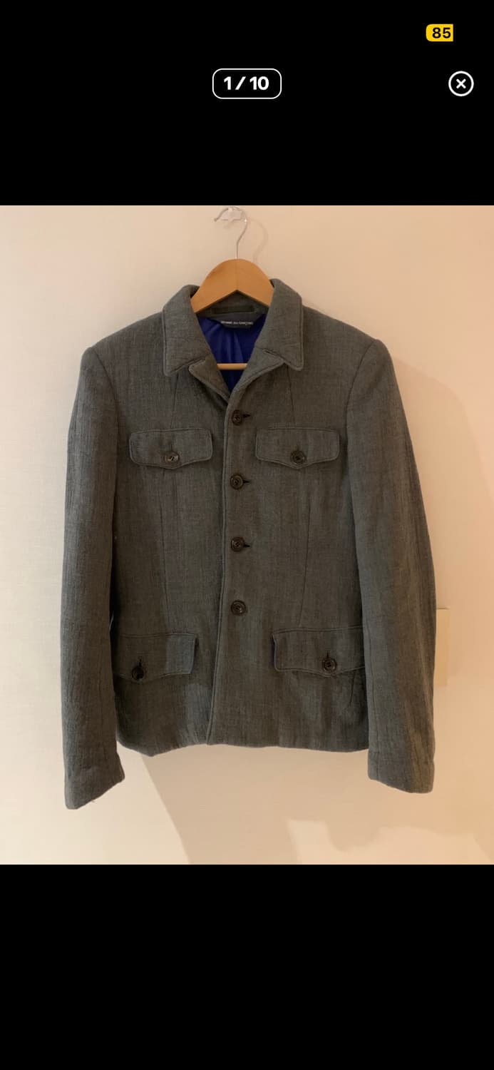 (첫번째사진은 이전판매자분 사진입니다) 꼼데 울 자켓 상품이미지1