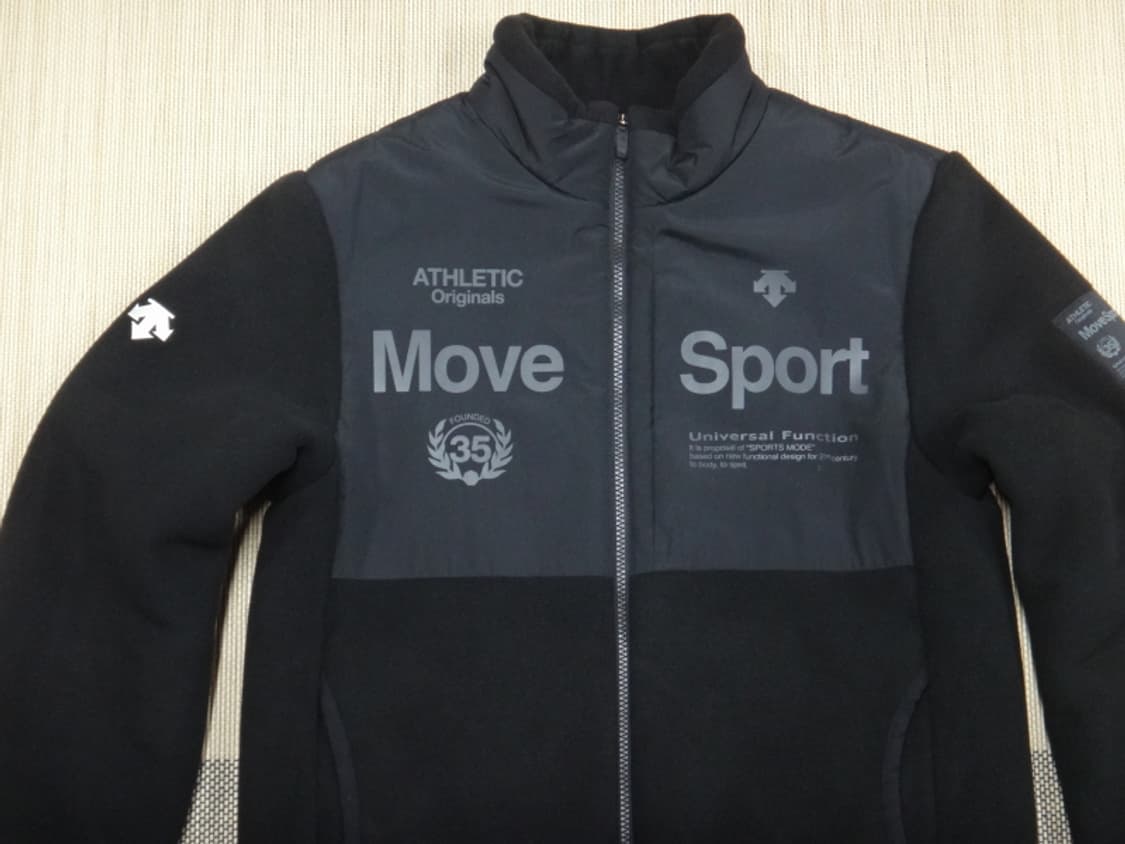 (M/95) 데상트 남성 헤비 본딩 우븐 플리스 자켓 상품이미지3