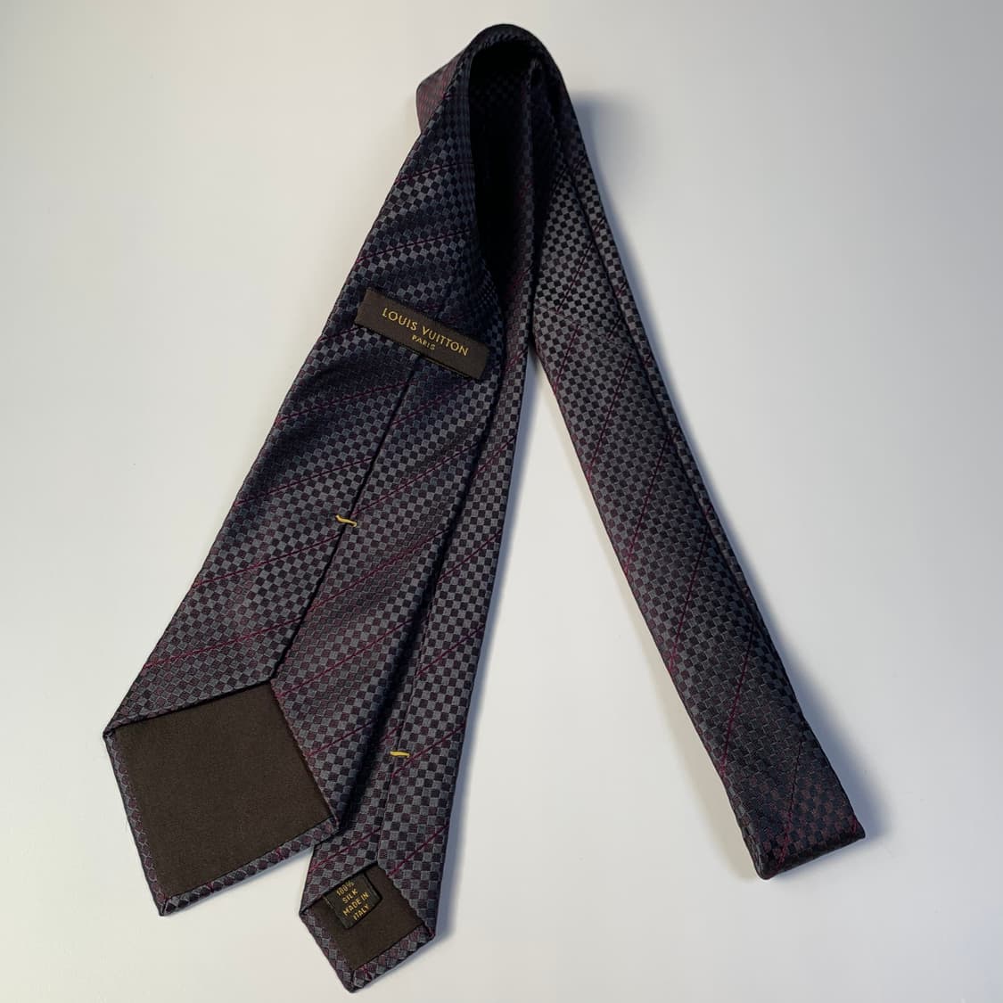 루이비통 스몰다메이 100실크 이태리 최상급 A+ 명품넥타이 9.2cm 상품이미지9