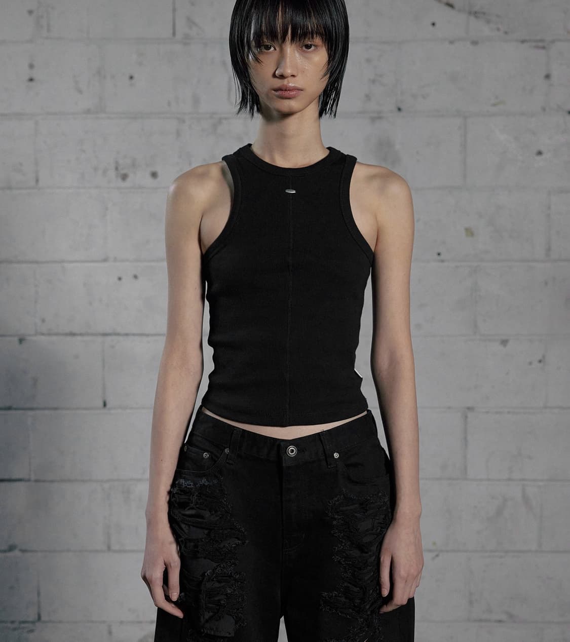 보헤미안서울 보헴서 베이직 탱크 탑 나시 슬리브리스 블랙 (새거) 상품이미지1