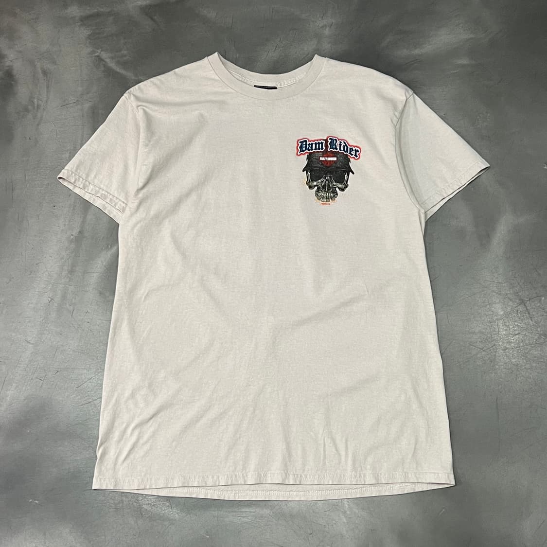  할리데이비슨 스컬 프린팅 반팔티 y15691 상품이미지1