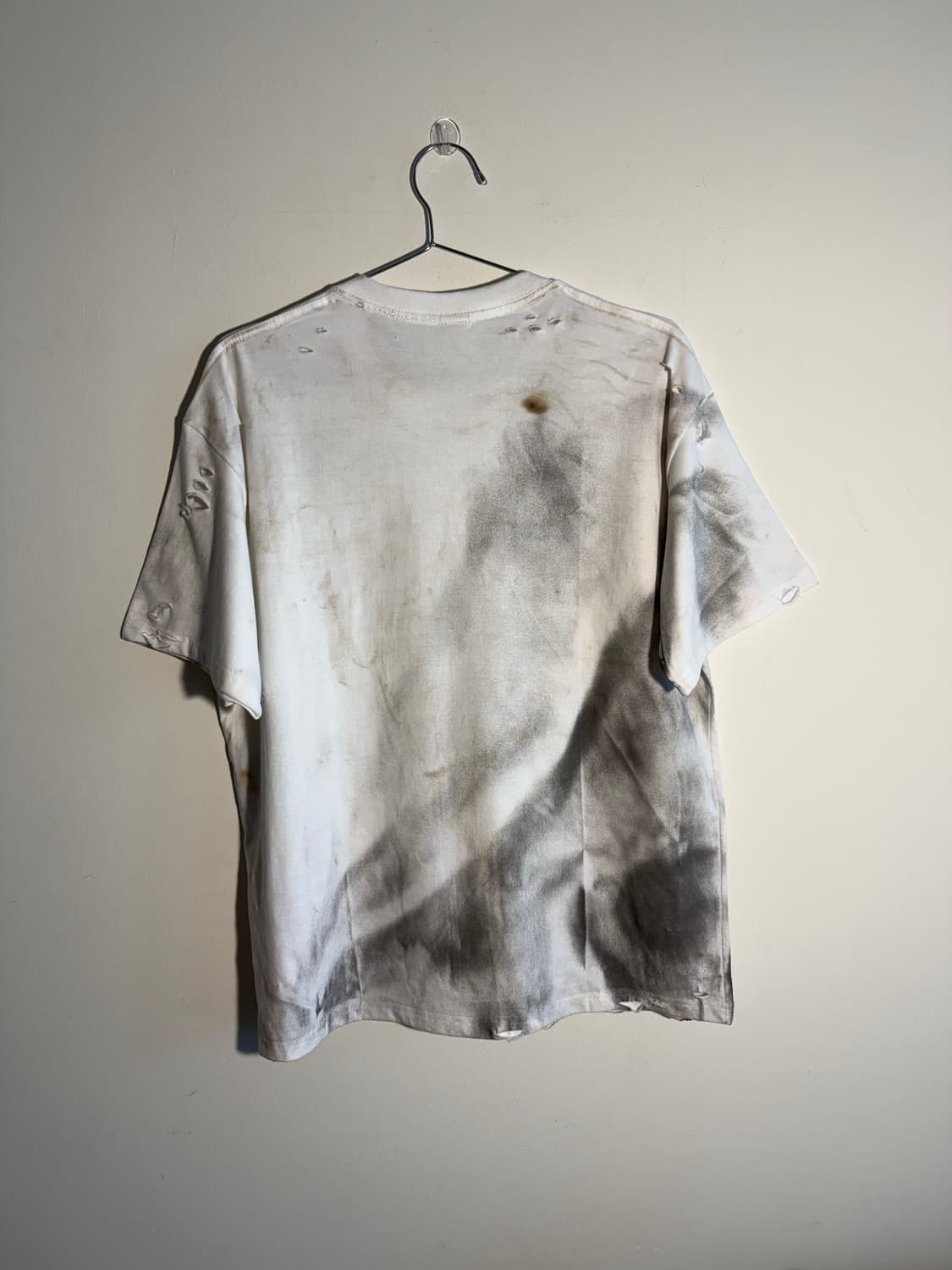 빈티지 너바나 프린팅 디스트로이드 그릴드데미지 반팔 상품이미지8