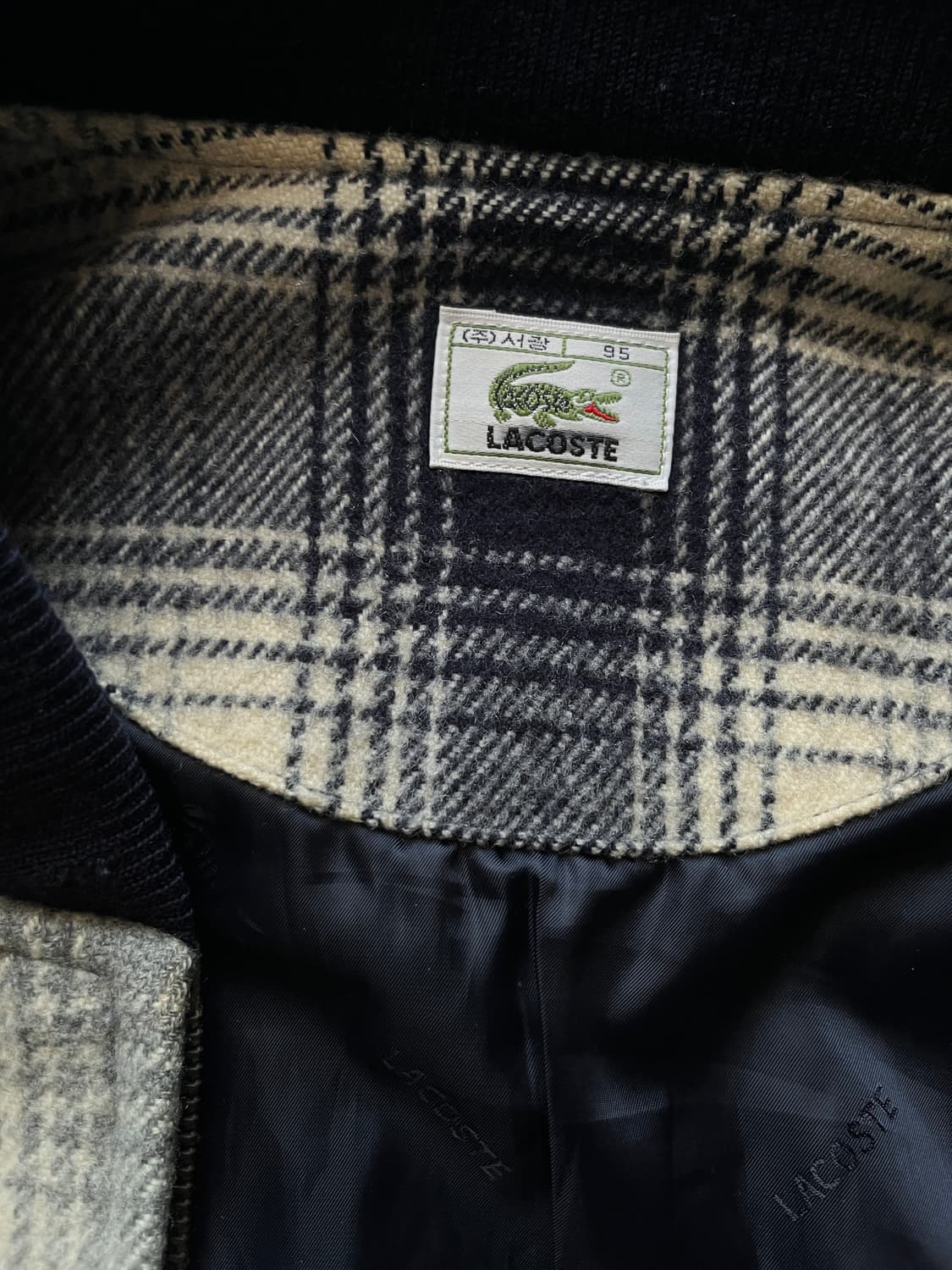 라코스테 빈티지 체크 블루종 상품이미지3