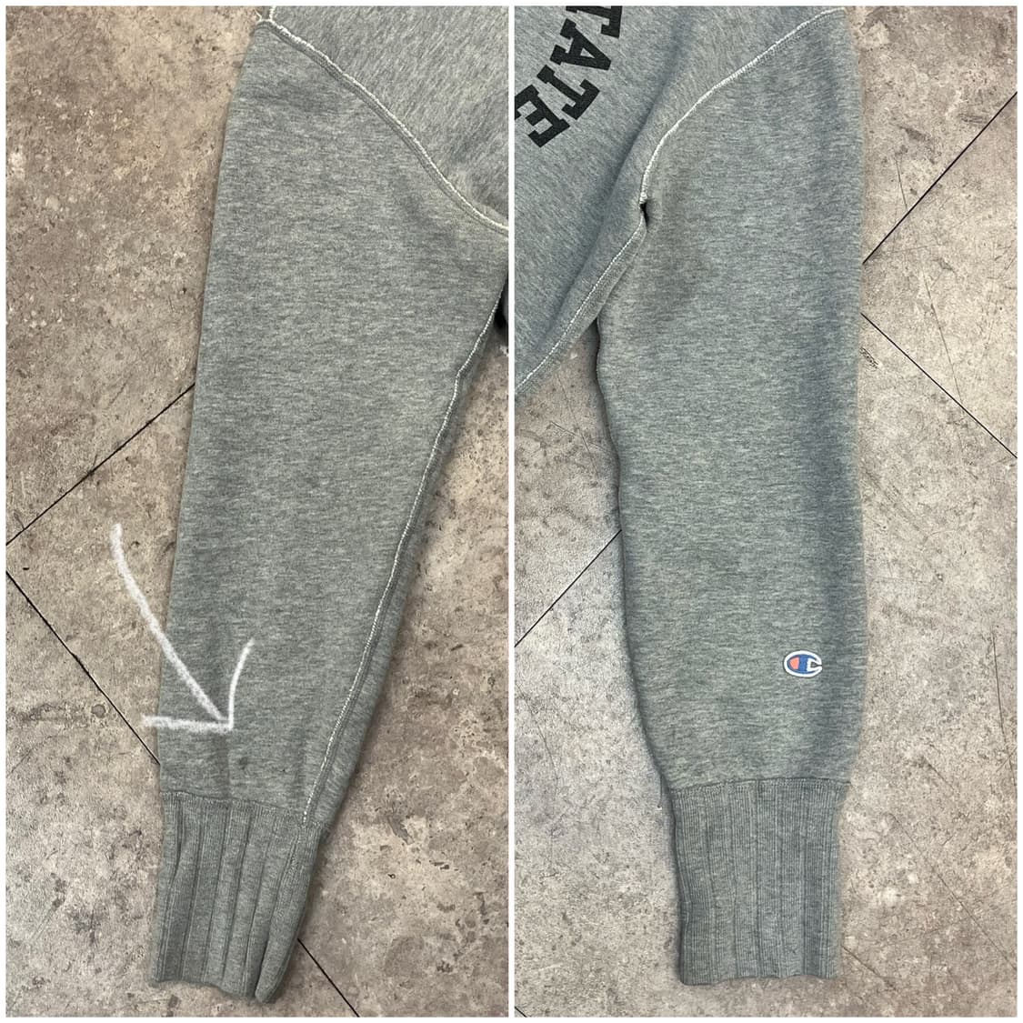 챔피온 기모 맨투맨 그레이 M #csz2382 상품이미지7