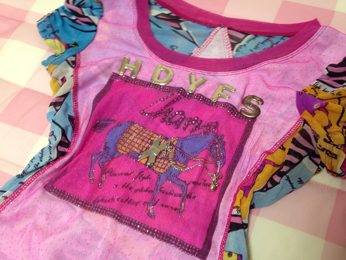 Y2K 메쉬 티셔츠 상품이미지3