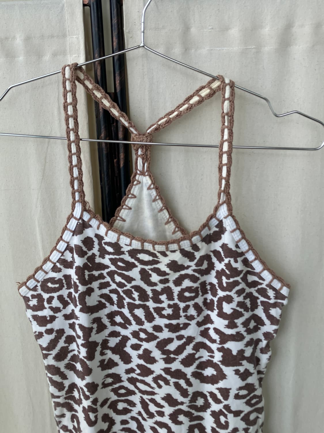 hagumi brown leopard sleeveless 상품이미지5