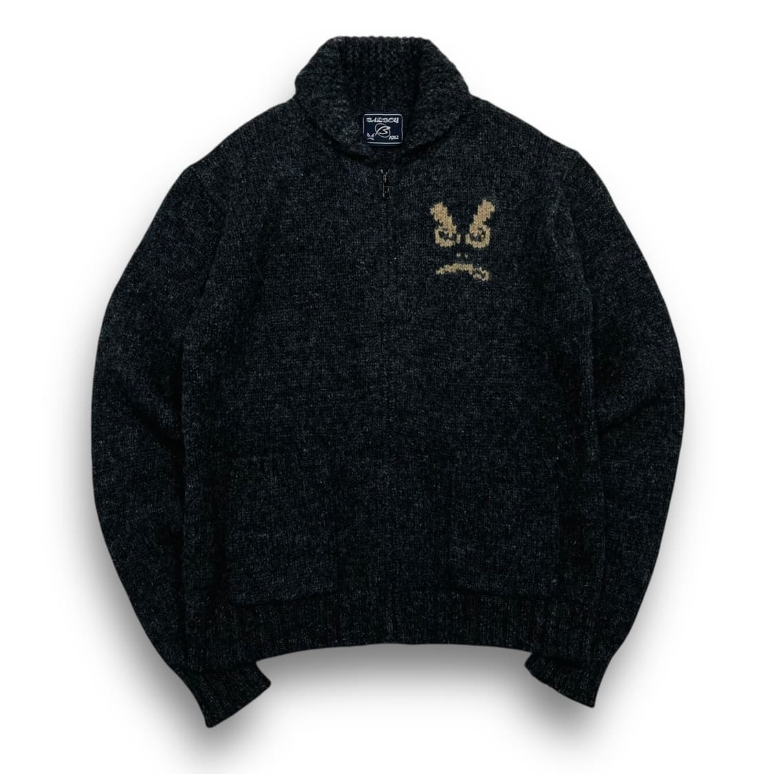 Bad boy 00s logo zip-up knitwear 상품이미지2