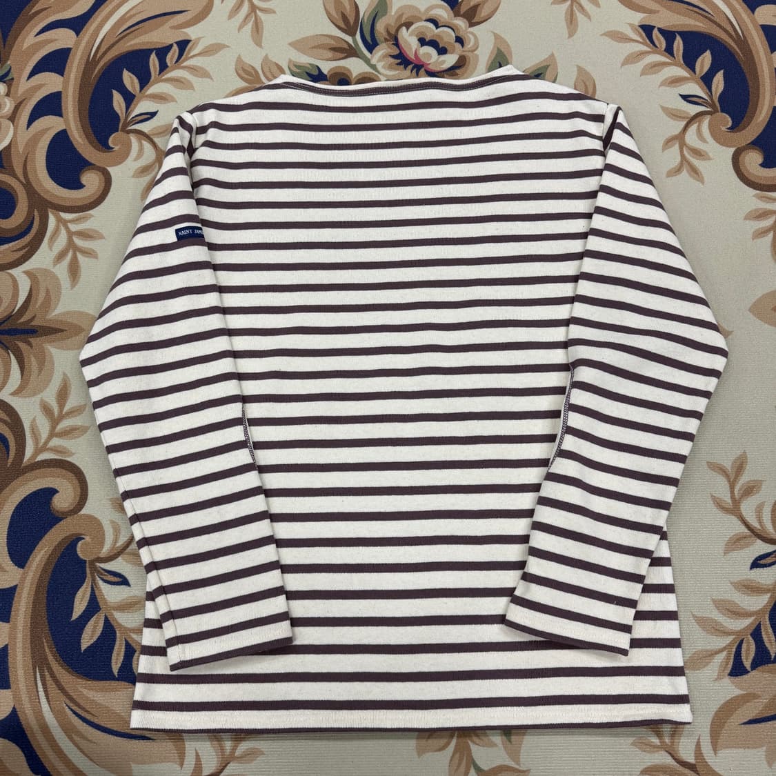 (S)세인트 제임스 Saintjames 앨보패치 스트라이프긴팔 티셔츠 상품이미지5