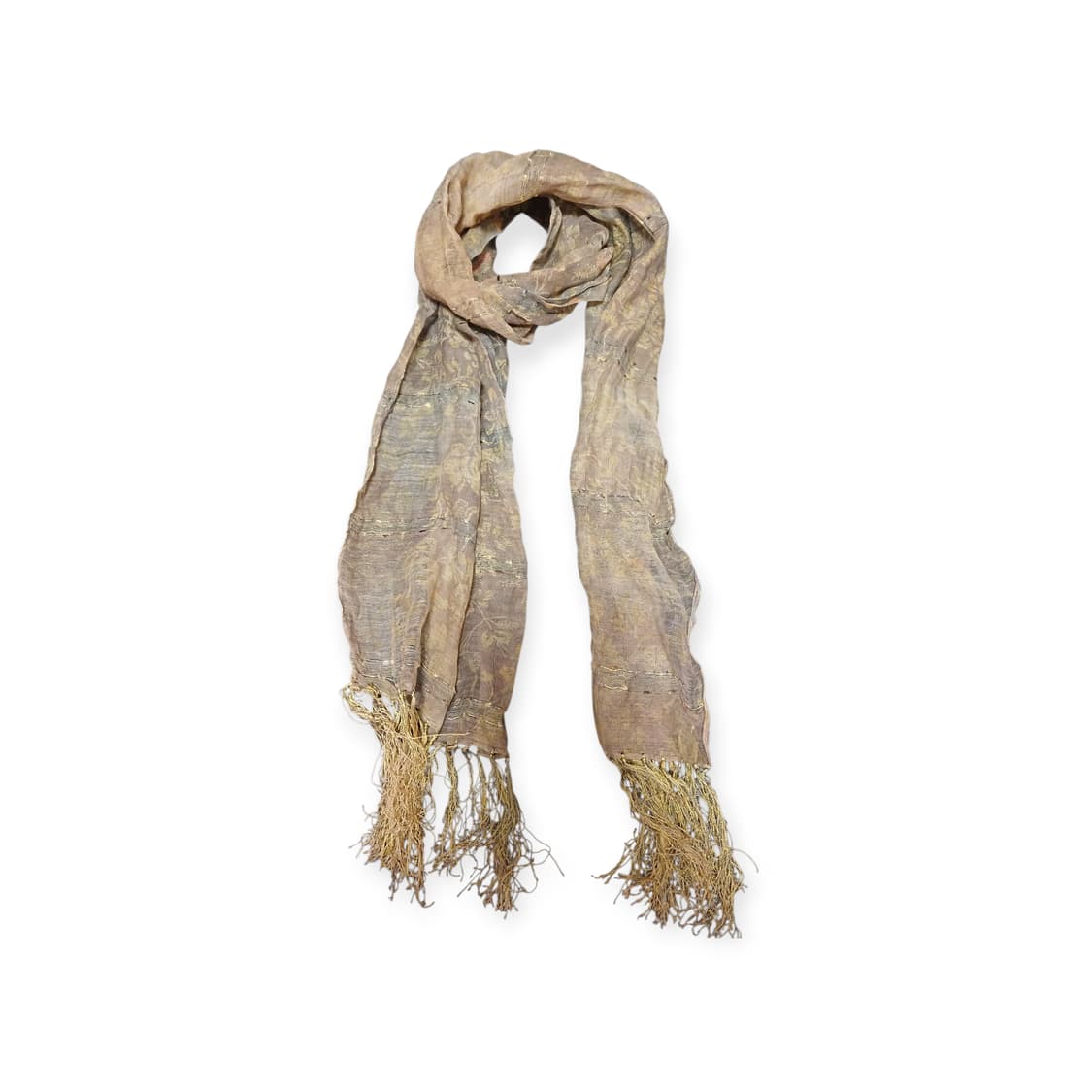 히피 올리브 플라워 수술 스카프  상품이미지1