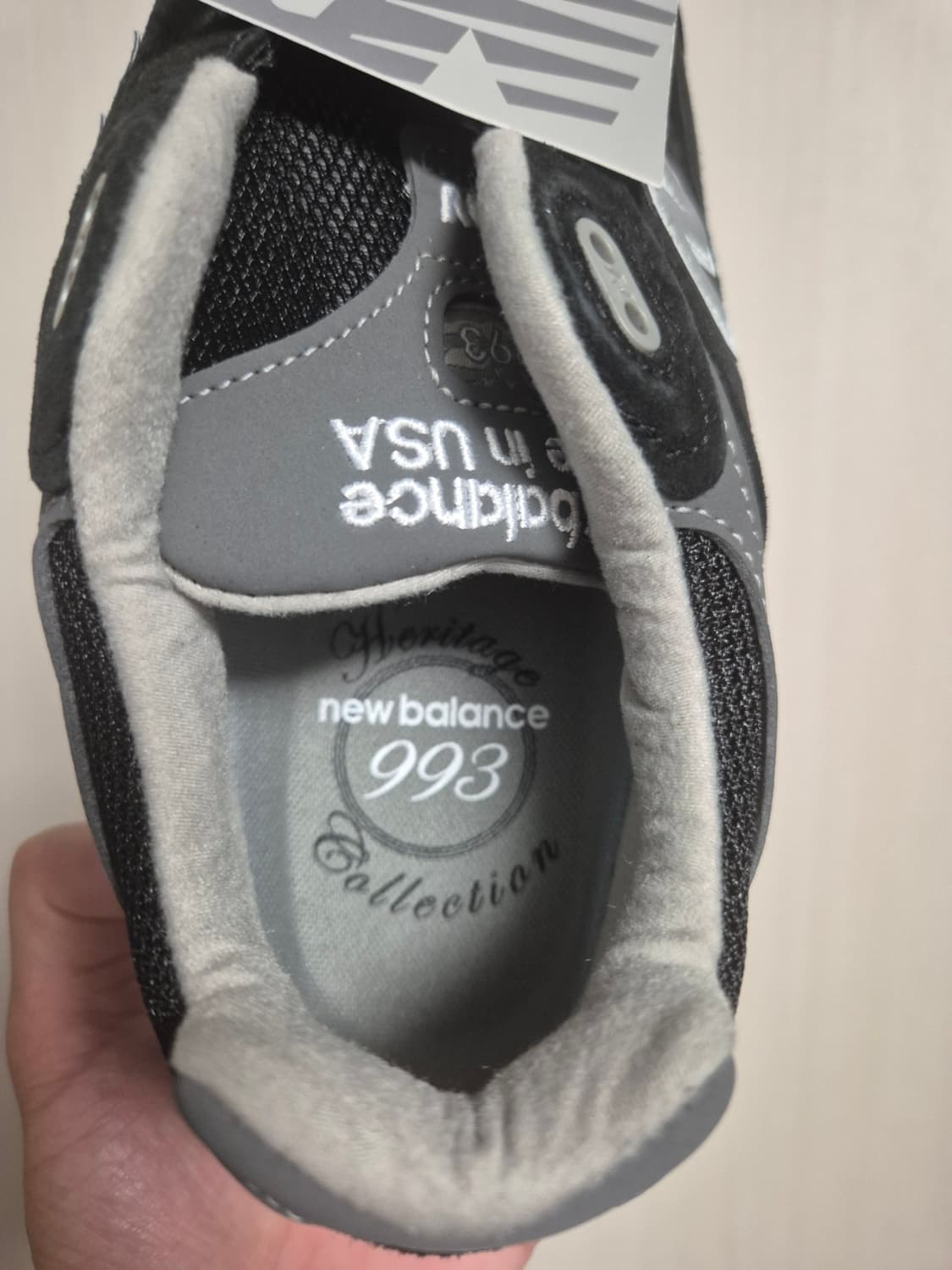 [새상품/W255] 뉴발란스 993 메이드 인 USA 블랙 - B 상품이미지5