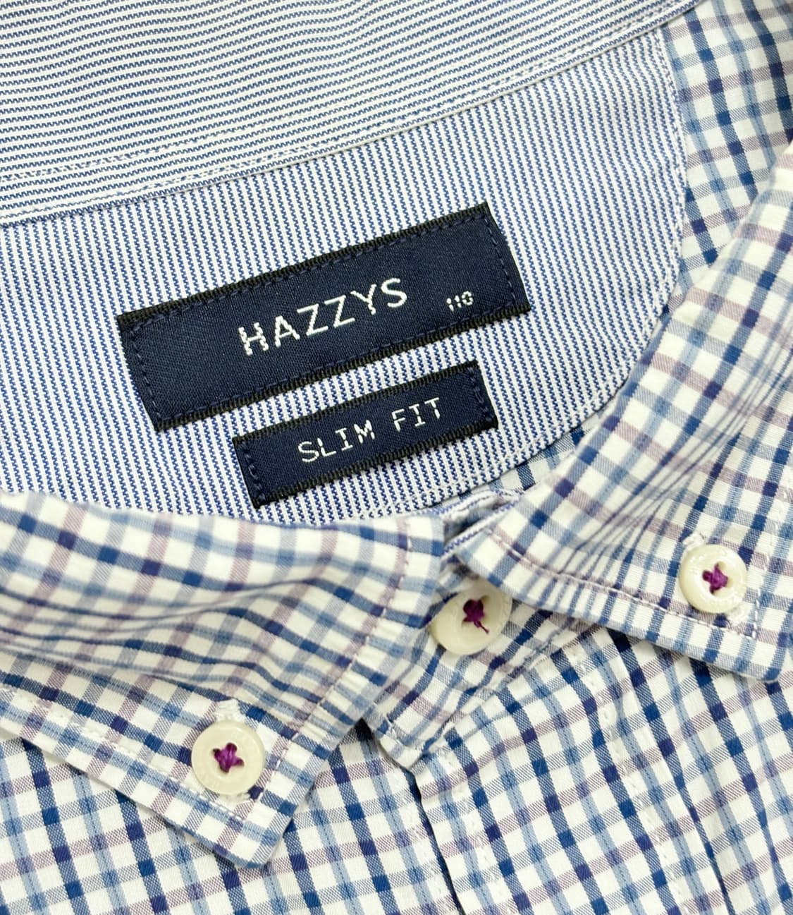 HAZZYS 헤지스 깅엄 체크 셔츠 상품이미지2
