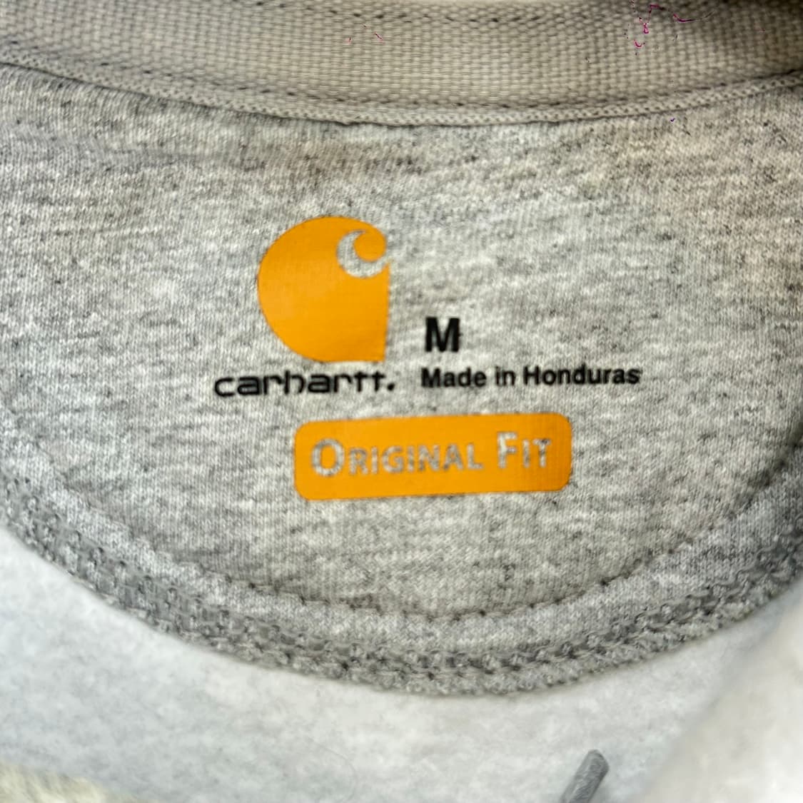 Carhartt 칼하트 사이드 로고 그레이 후드티 상품이미지6