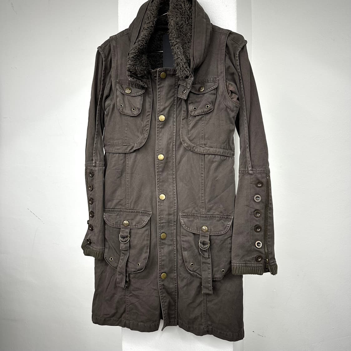Deep brown eyelet Bono jacket 상품이미지5