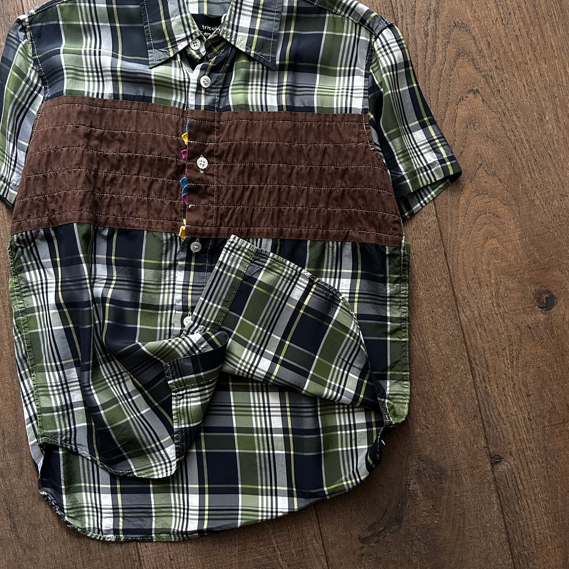 Check Frill Reversible Blouse 상품이미지4