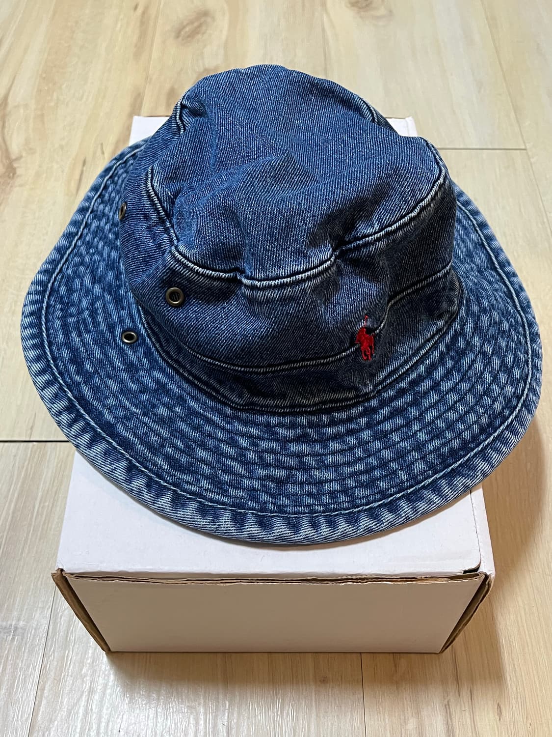 90s 올드 폴로 데님 버킷햇 (USA made) 상품이미지1