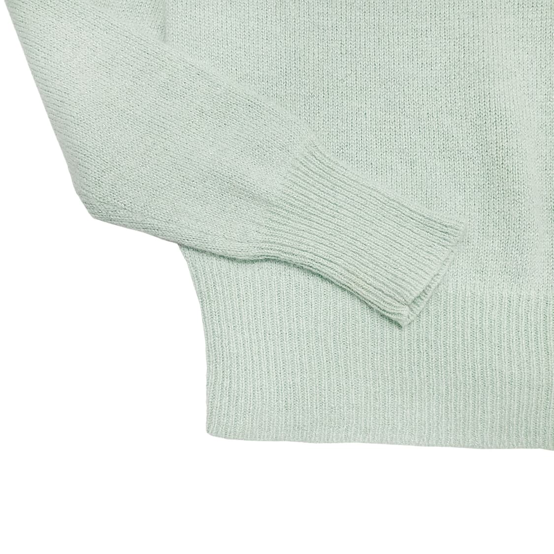 민트 버튼 앙고라 울 니트 스웨터 상품이미지5