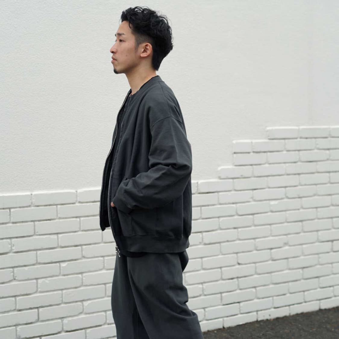 blurhms Light Sweat Crew-Zip 상품이미지4