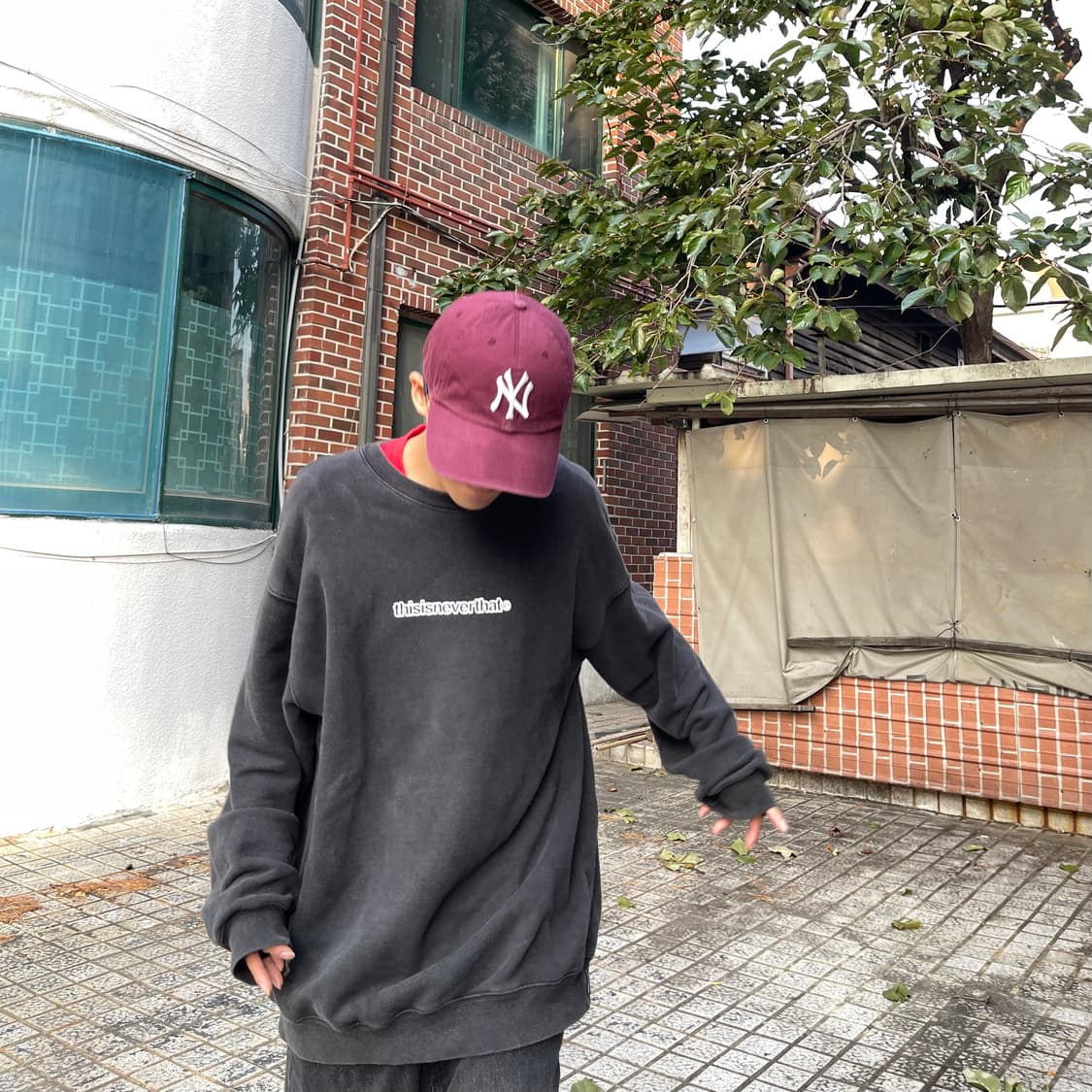 47 뉴욕 양키스 버건디 캡 상품이미지2