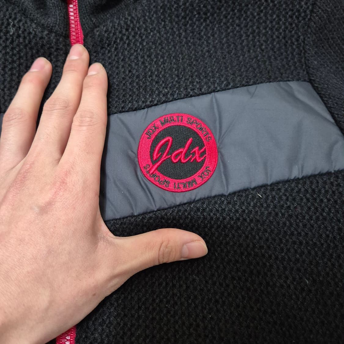 JDX 여성 골프웨어 자수로고 니트 자켓 S(90) 상품이미지4