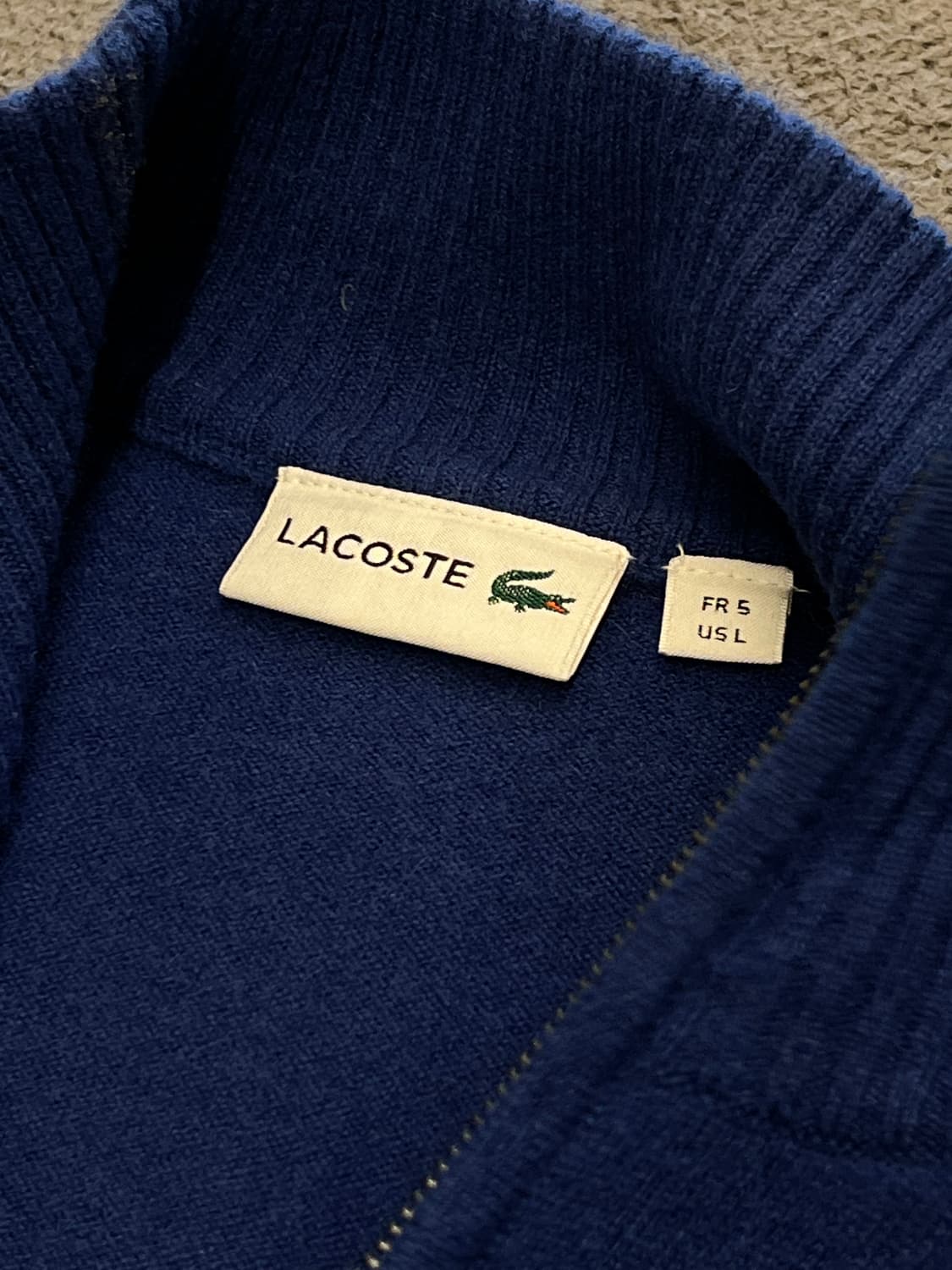 라코스테 메리노울 니트 집업 처분  상품이미지3