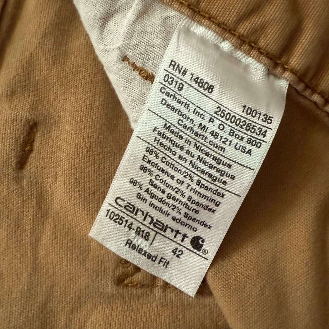 [Carhartt] 칼하트 카펜터 워크팬츠 반바지 c-4 상품이미지2