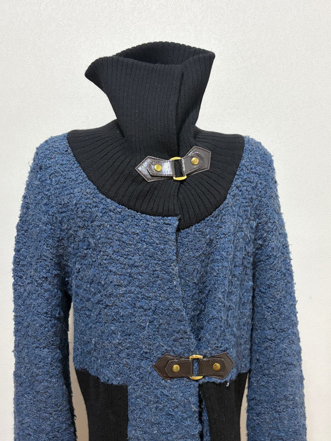 버클 롱 니트 가디건 코트  상품이미지2