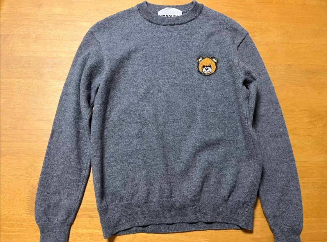 Moschino 모스키노 모 챠콜 베어 스웨터_95 사이즈 상품이미지1