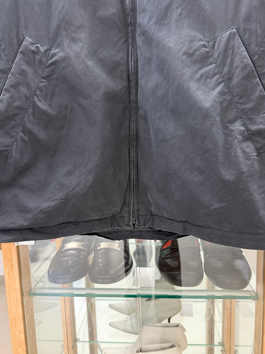 dyed cotton zip-up jacket  상품이미지5