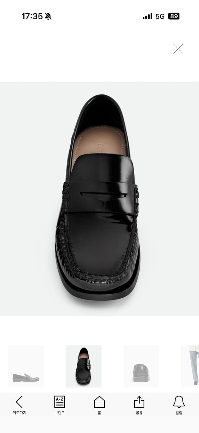 보테가 베네타 블랙 로퍼 25FW 상품이미지2