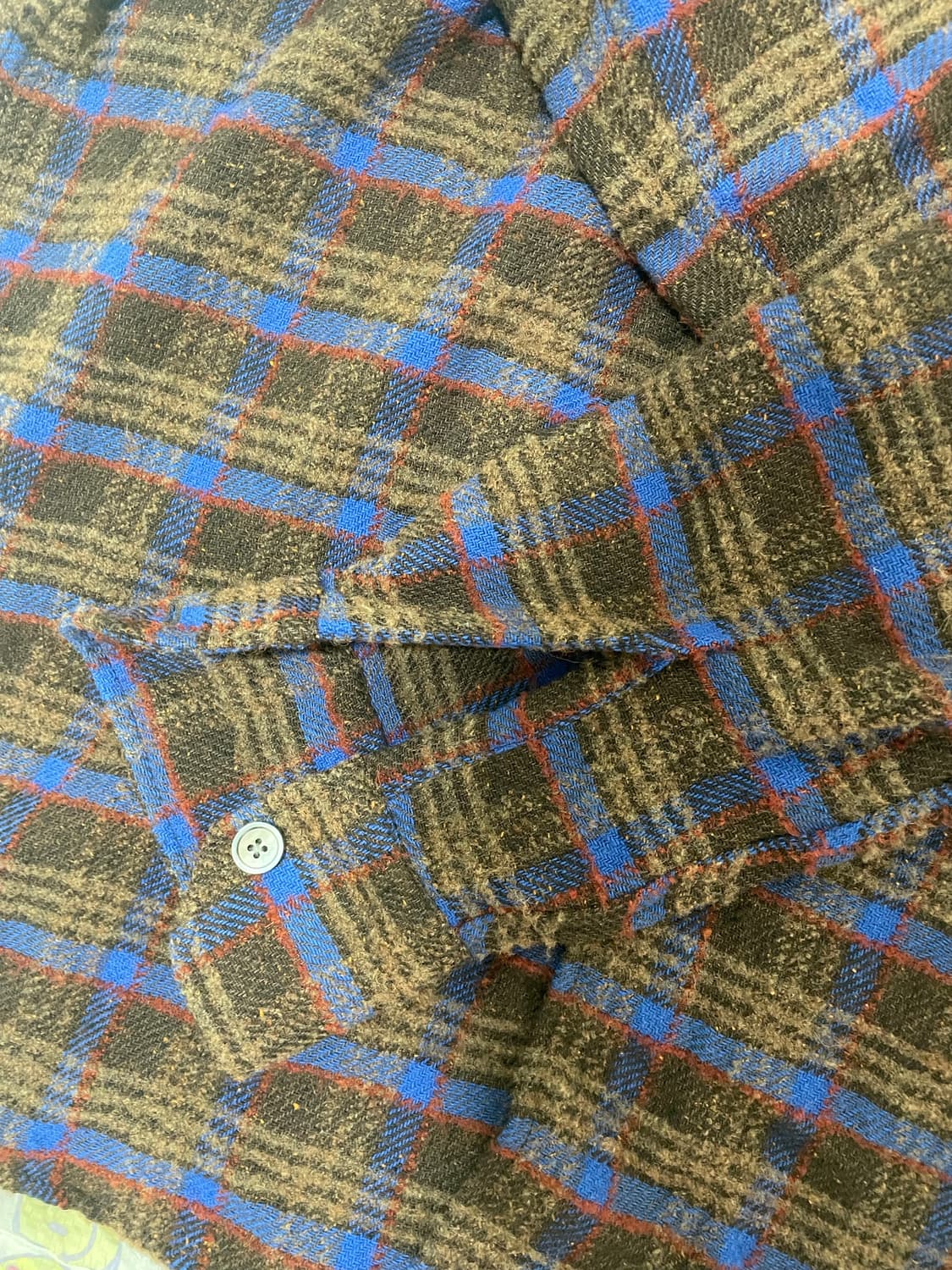 46 아워레가시 어보브 셔츠 브라운 판코우체크  상품이미지3