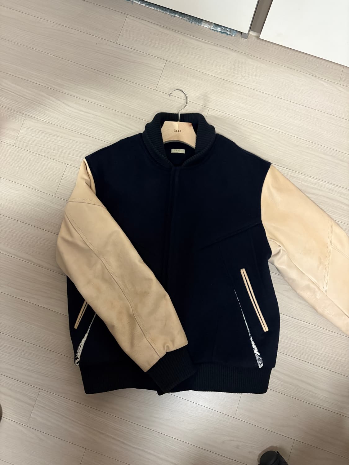 엑슬림 EP.6 03 JACKET 바시티 자켓 네이비 M사이즈  상품이미지7