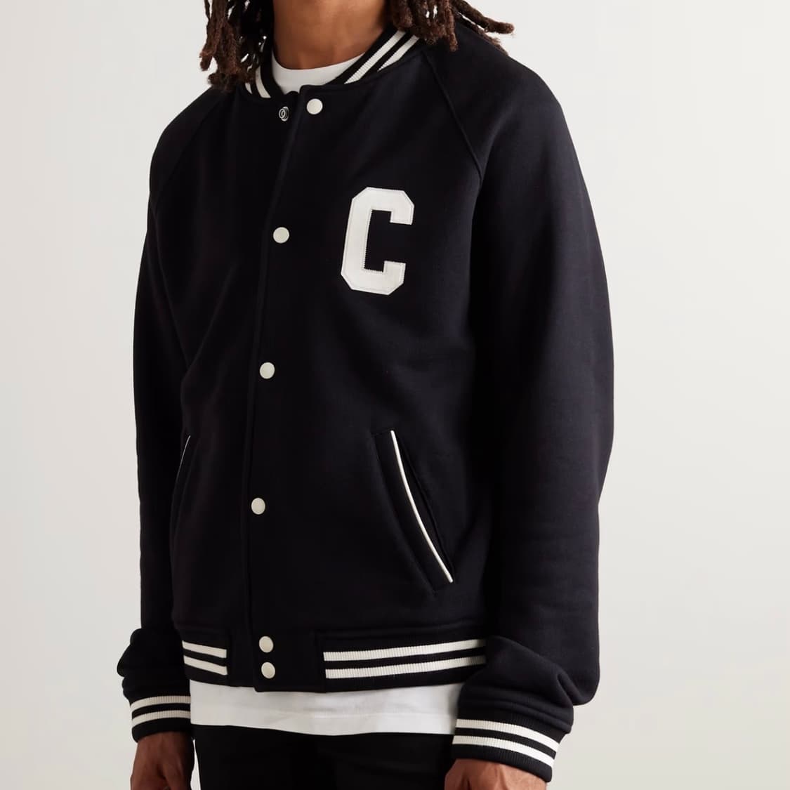 [S+급/S] 셀린느 테디 바시티 봄버 자켓 블랙 상품이미지8