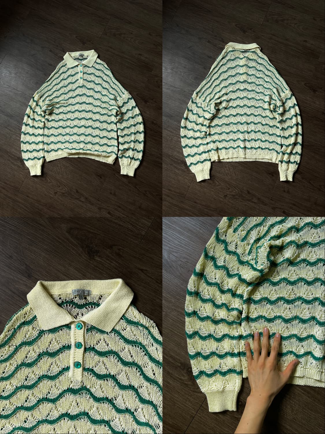 Niko and... 크로셰 폴로 니트 상품이미지10