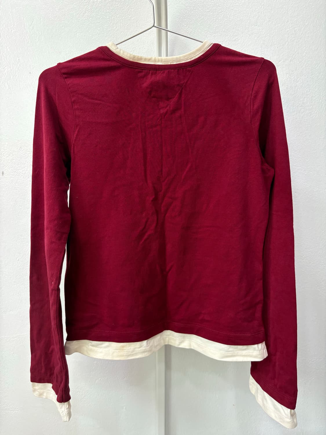 타미힐피거 버건디 레이어드 롱슬리브 상품이미지6